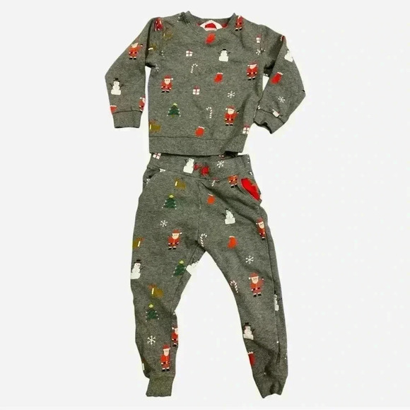 Kids Holiday Sweat Suit Set - Size 4-6 years - Picture 1 of 14
